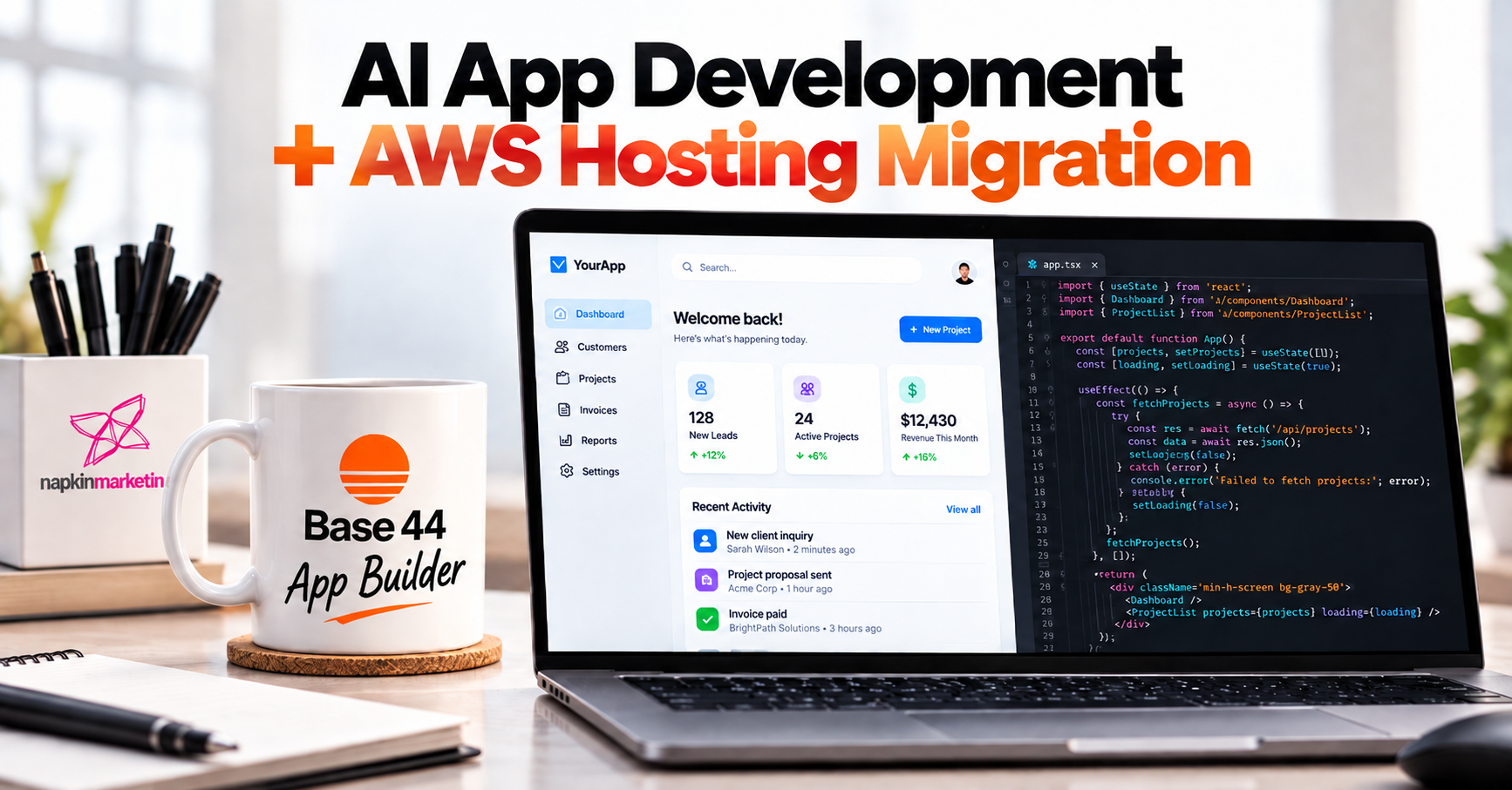 Napkin is Now a Base44 Partner: Custom Apps Built Production-Grade